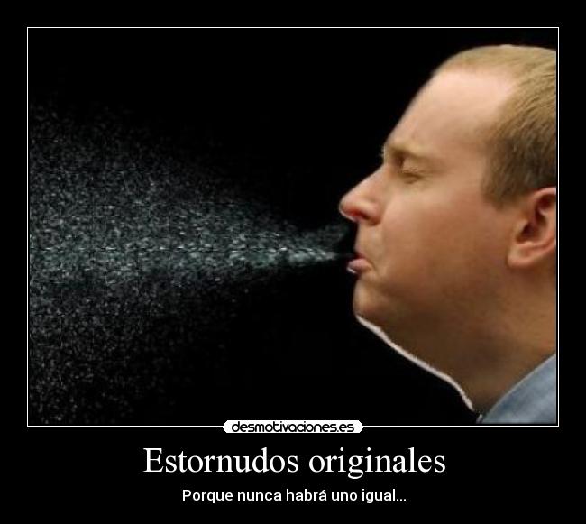 Estornudos originales - Porque nunca habrá uno igual...