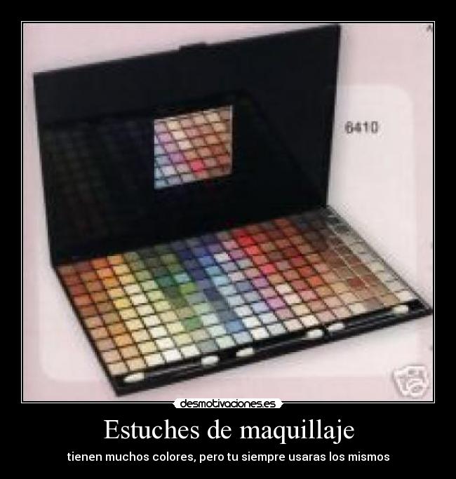 Estuches de maquillaje - tienen muchos colores, pero tu siempre usaras los mismos