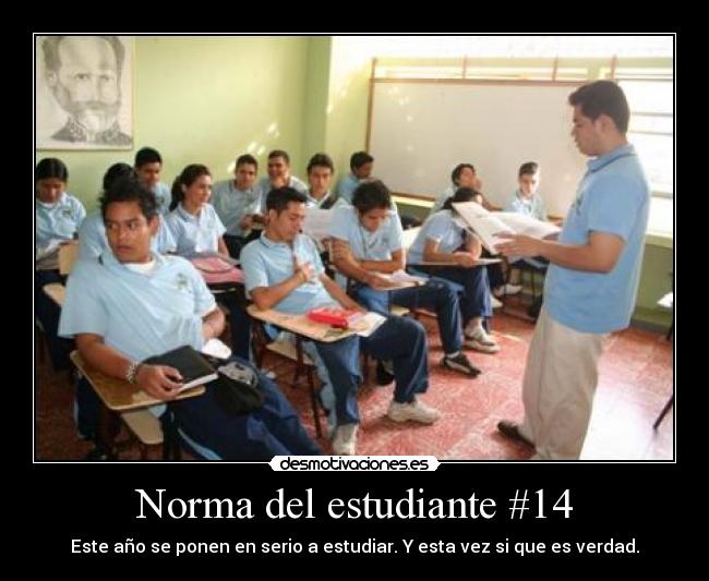 Norma del estudiante #14 -