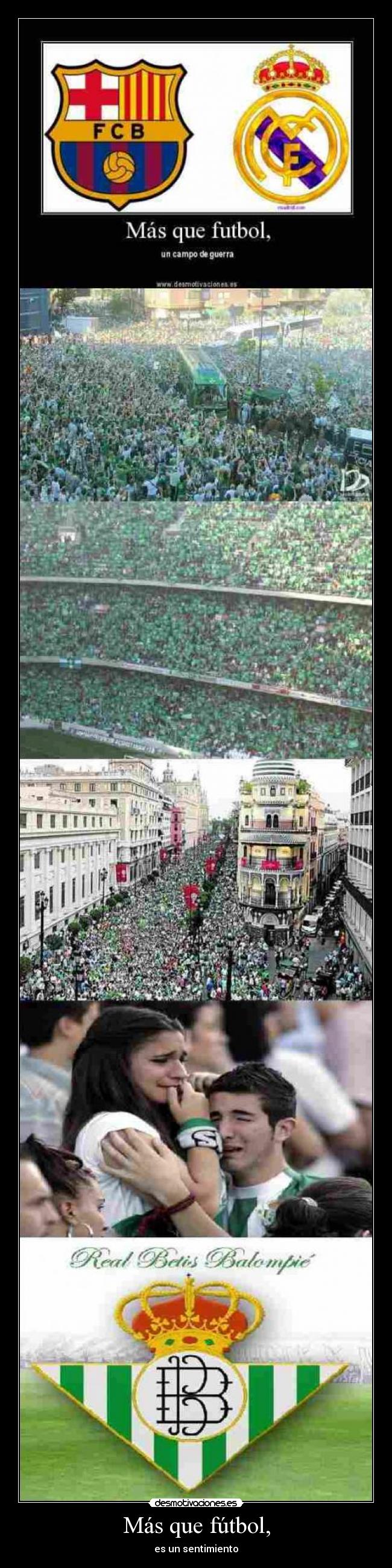 Más que fútbol, - es un sentimiento