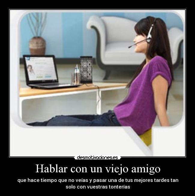 Hablar con un viejo amigo -