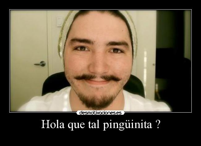 Hola que tal pingüinita ? -