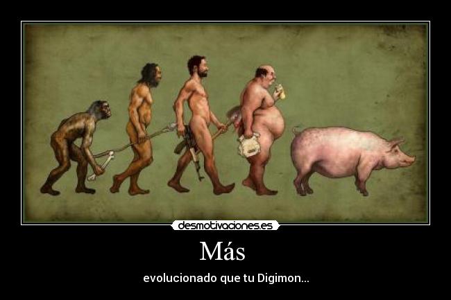 Más - evolucionado que tu Digimon...