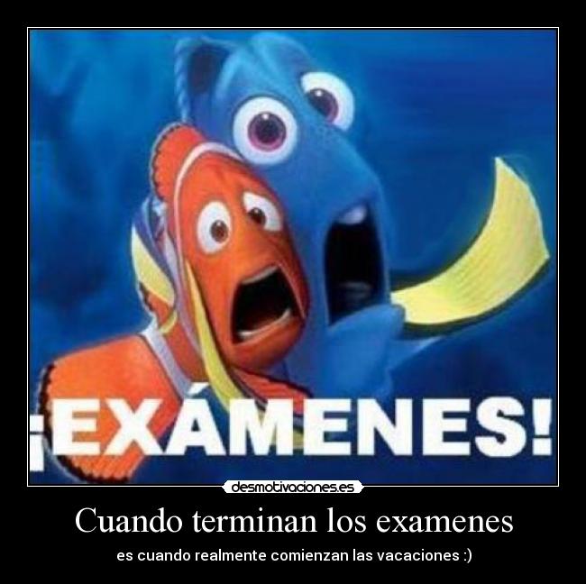 carteles examenes septiembre desmotivaciones