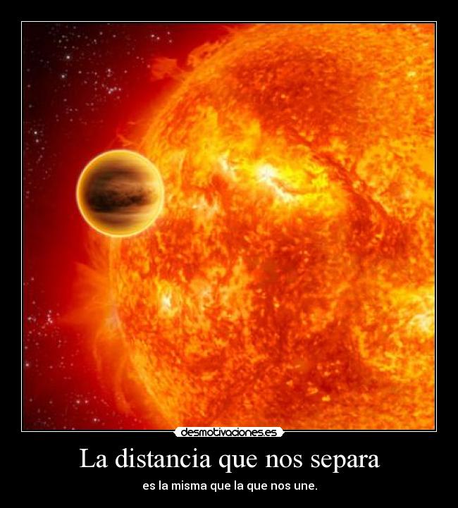 La distancia que nos separa -