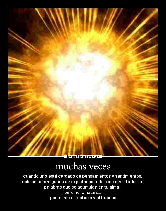 muchas veces -
