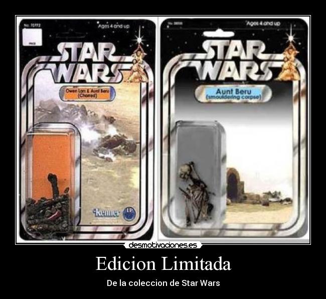 Edicion Limitada - De la coleccion de Star Wars