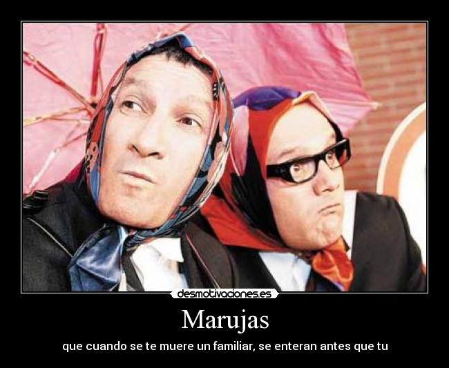 Marujas - que cuando se te muere un familiar, se enteran antes que tu