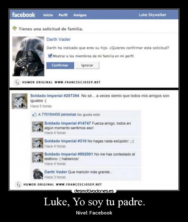 Luke, Yo soy tu padre. -