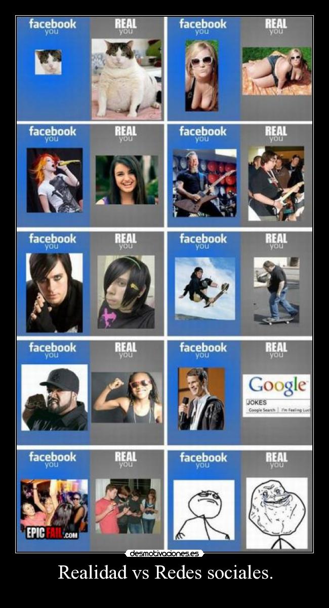 Realidad vs Redes sociales. -