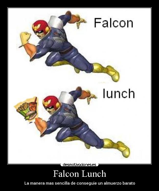 Falcon Lunch - La manera mas sencilla de conseguie un almuerzo barato