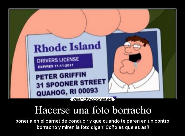 Hacerse una foto borracho -