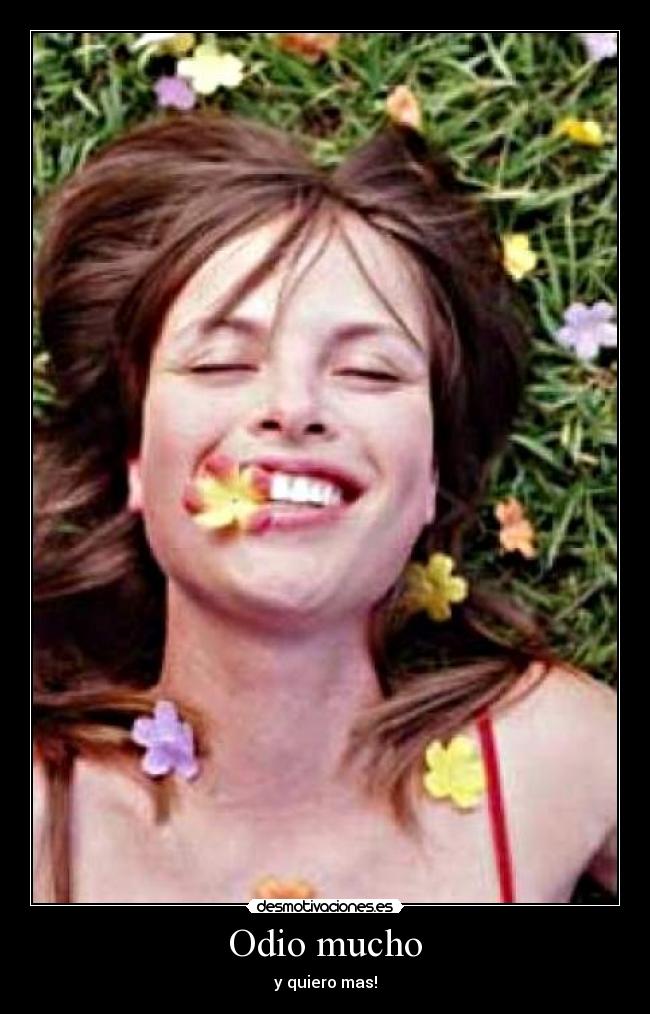 Odio mucho - y quiero mas!