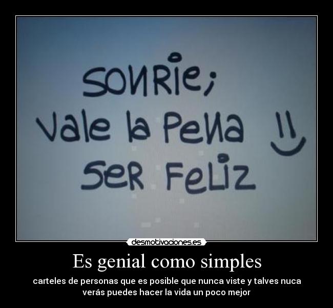 Es genial como simples - 