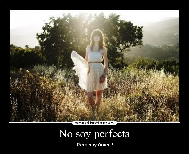 No soy perfecta -