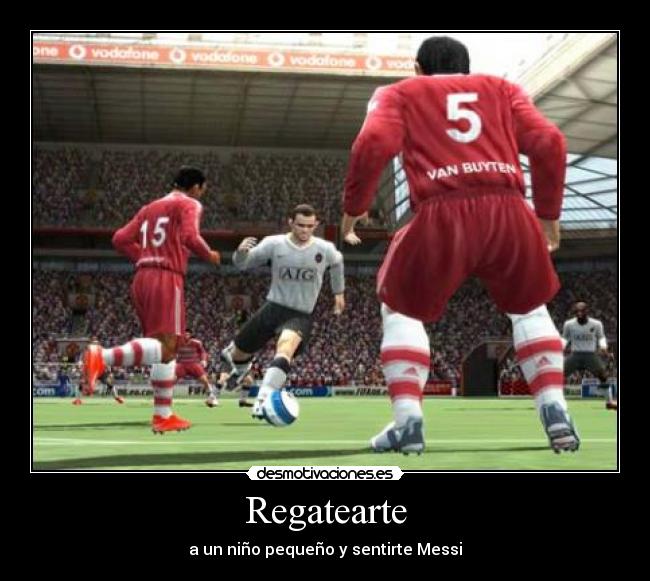 Regatearte - a un niño pequeño y sentirte Messi