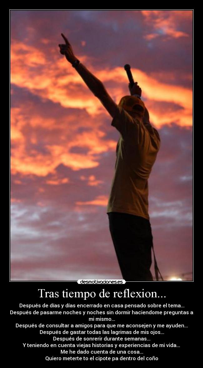 Tras tiempo de reflexion... -