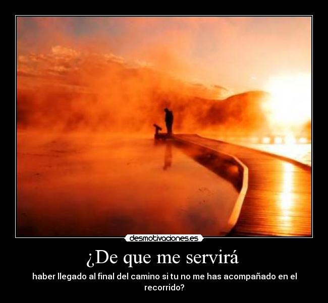 ¿De que me servirá  - 