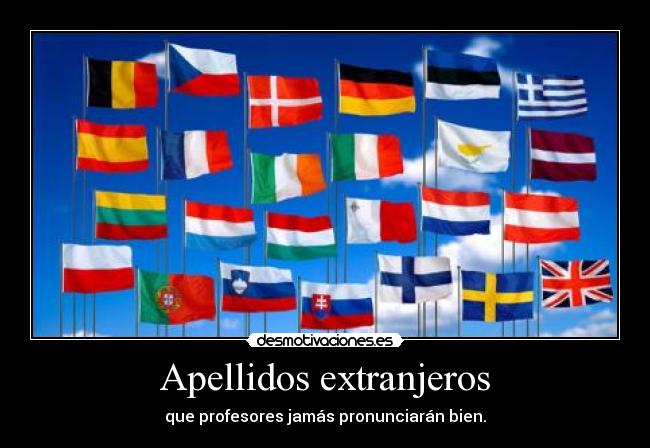 Apellidos extranjeros -