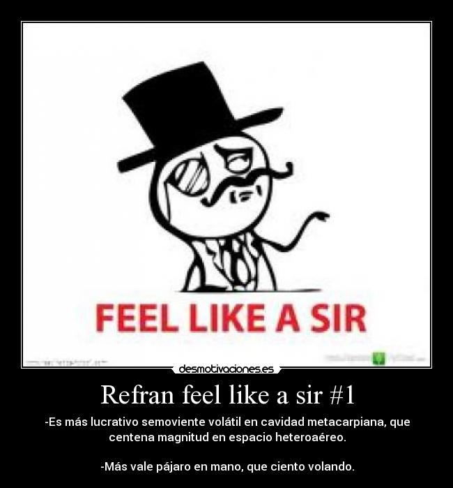 Refran feel like a sir #1 - 