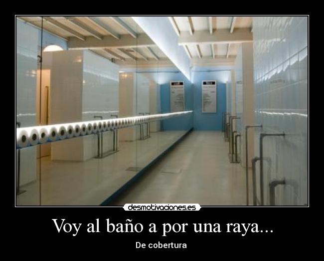 Voy al baño a por una raya... - De cobertura