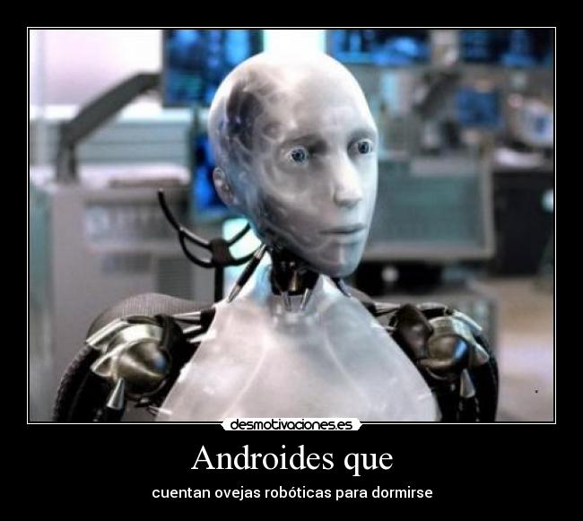 Androides que - cuentan ovejas robóticas para dormirse