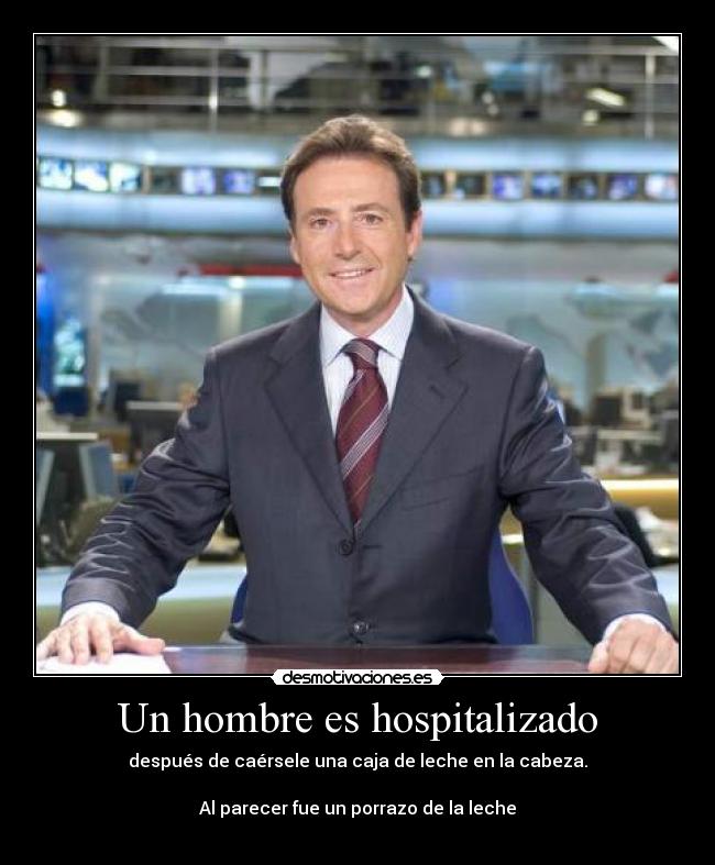 Un hombre es hospitalizado -