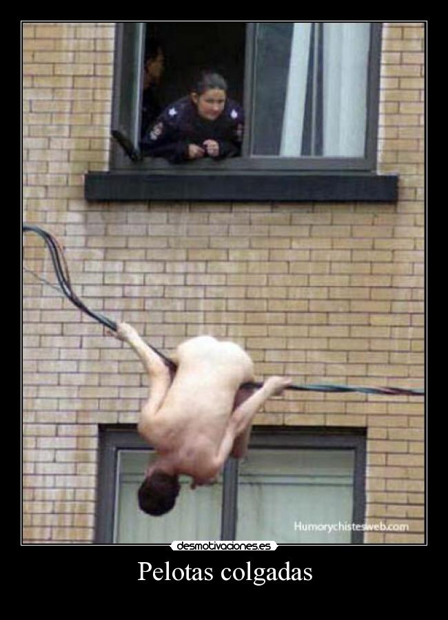 Pelotas colgadas -