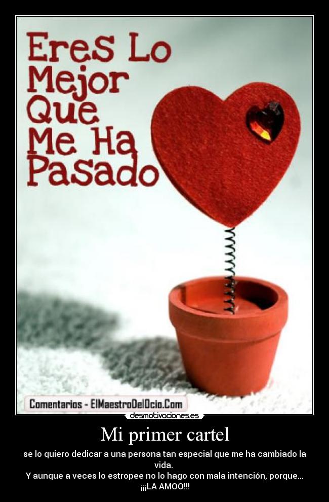 Mi primer cartel - 