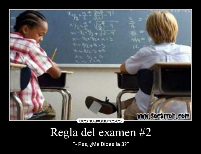 Regla del examen #2 - 