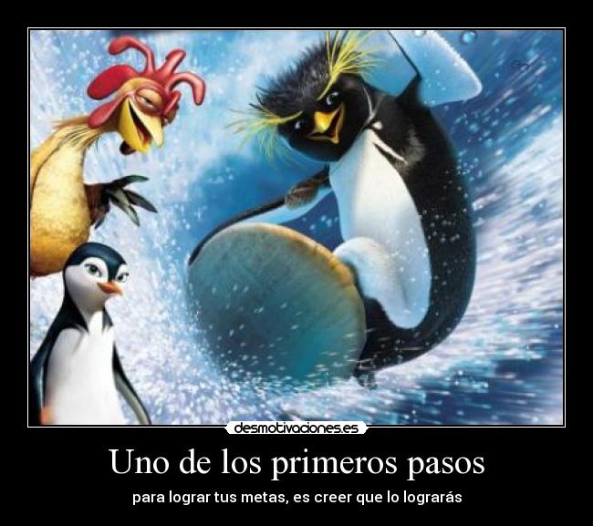 Uno de los primeros pasos -