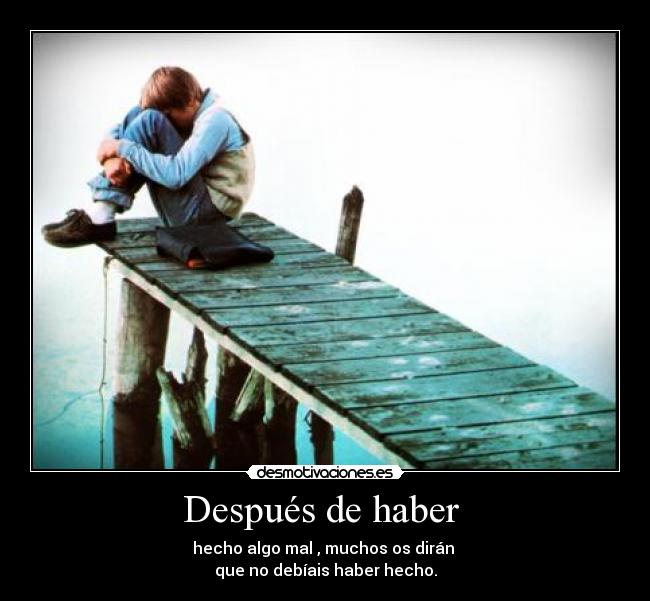 Después de haber -