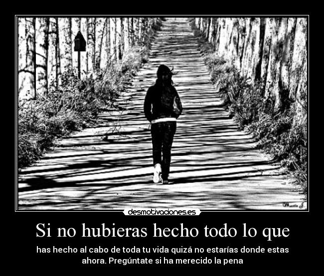 Si no hubieras hecho todo lo que - 