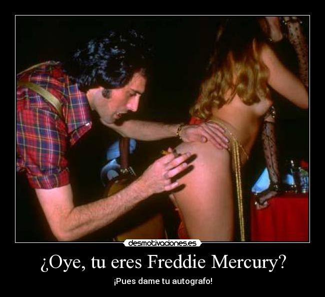 carteles freddie mercury autografo 11elvis11 the observer estuvo observando este cartel desmotivaciones