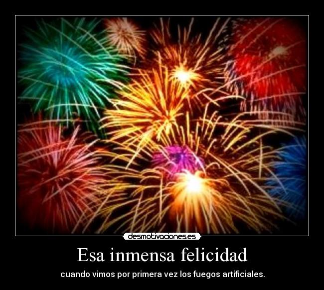 Esa inmensa felicidad -