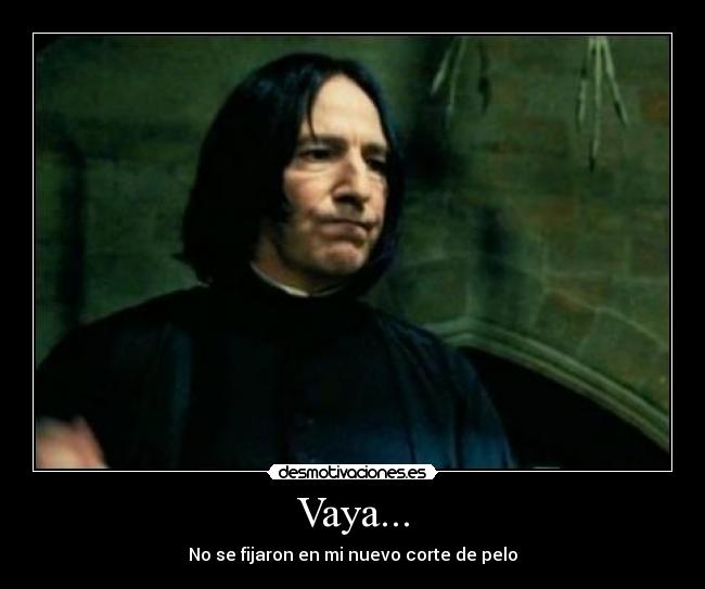 Vaya... - No se fijaron en mi nuevo corte de pelo