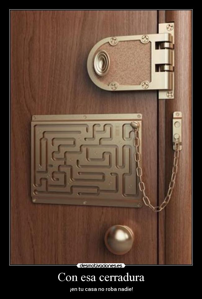 Con esa cerradura - 