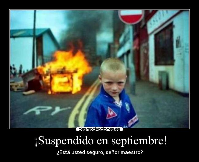 ¡Suspendido en septiembre! - 