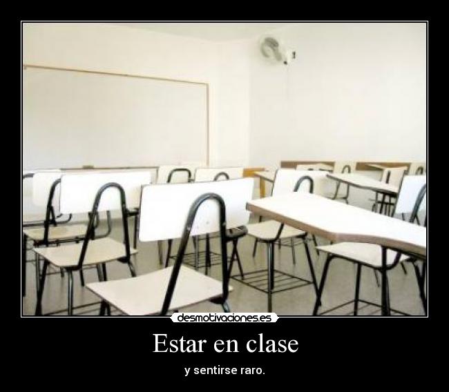 Estar en clase -