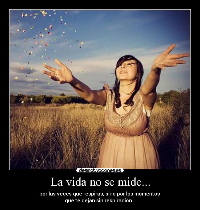 La vida no se mide... - 