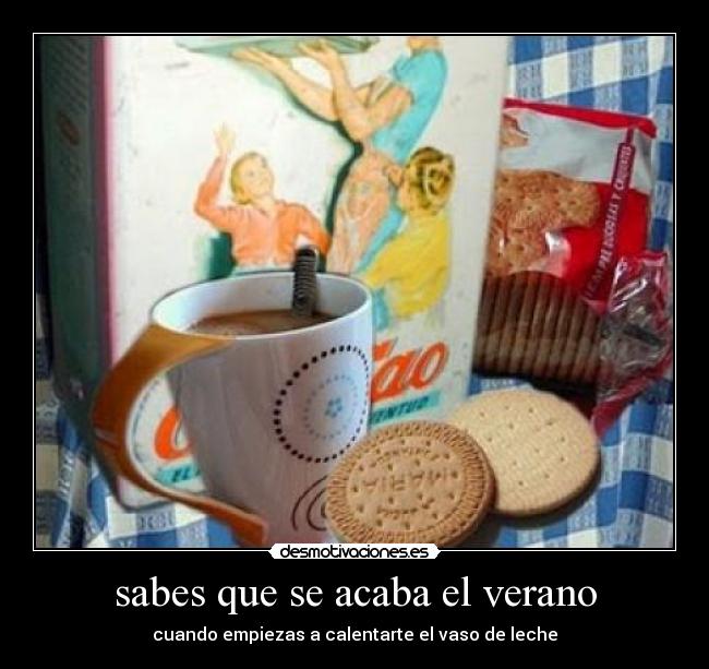 sabes que se acaba el verano -