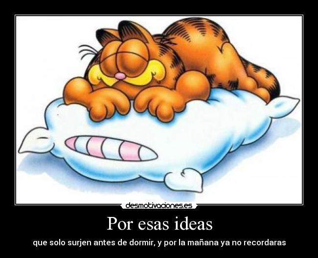 Por esas ideas -