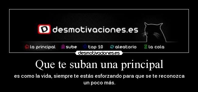 Que te suban una principal - 