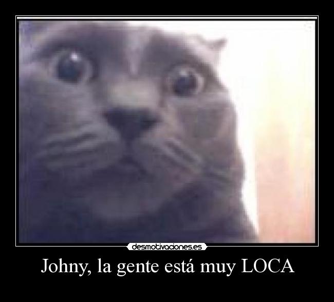 Johny, la gente está muy LOCA -
