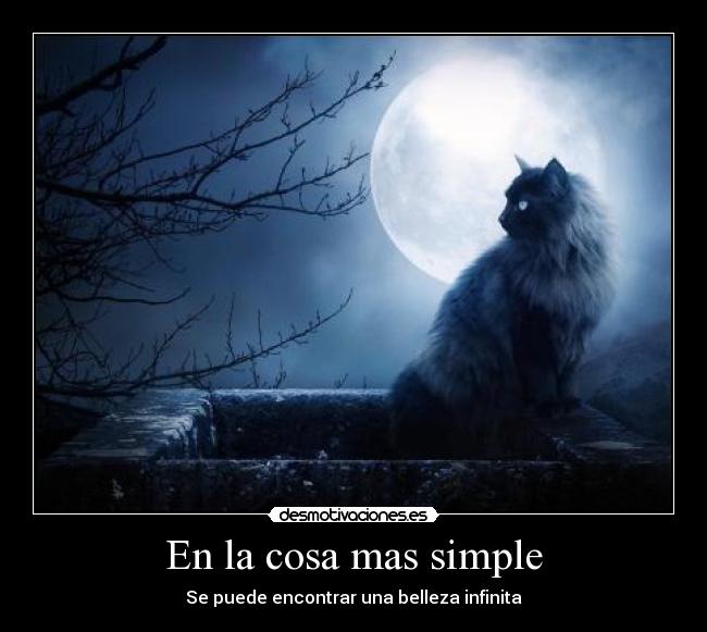 En la cosa mas simple -