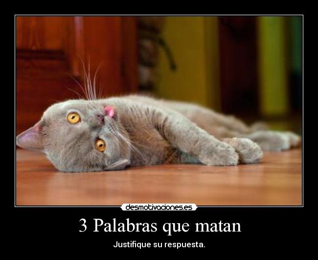 3 Palabras que matan -