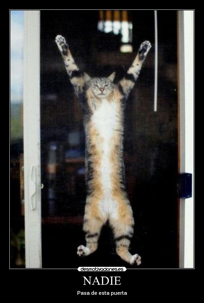 NADIE - Pasa de esta puerta