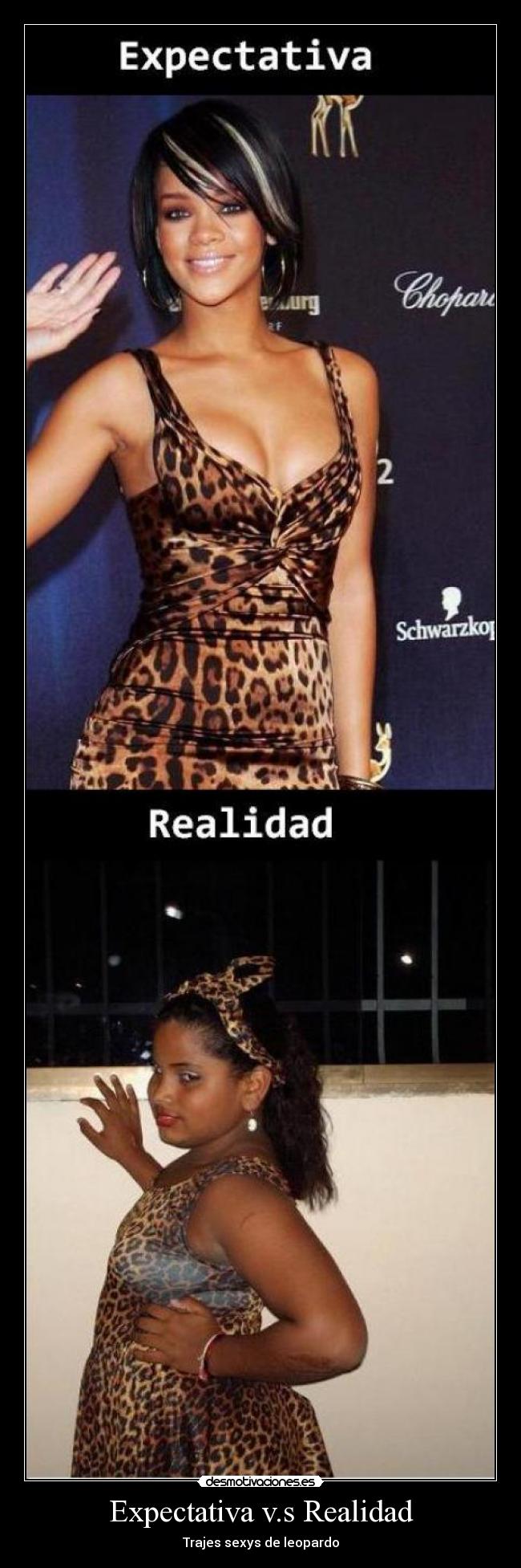 Expectativa v.s Realidad - Trajes sexys de leopardo