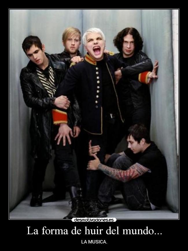 La forma de huir del mundo... -