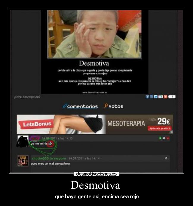 Desmotiva - que haya gente asi, encima sea rojo